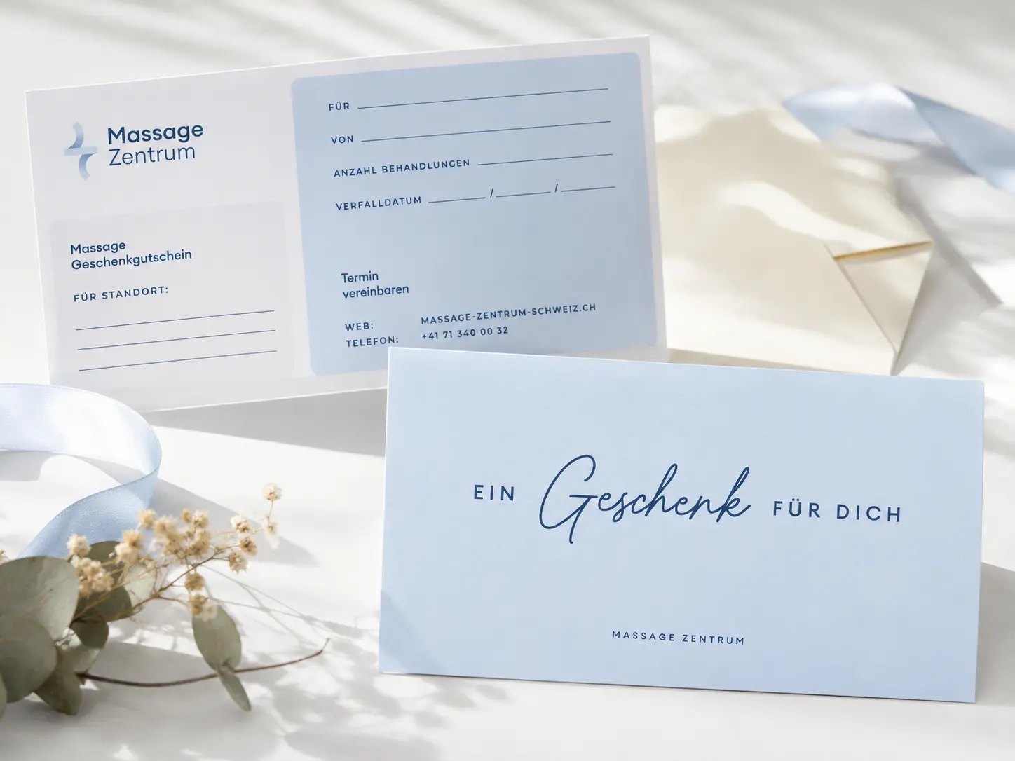 Massage-Gutschein für eine Behandlung im Massage Zentrum Gossau